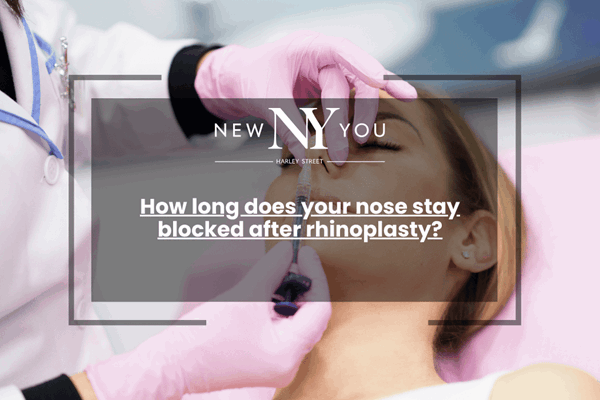How long does your nose stay blocked after rhinoplasty?