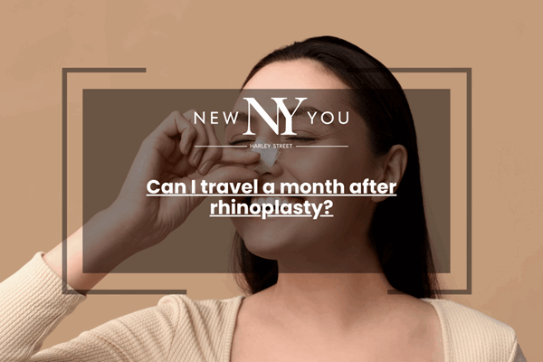 Can I travel a month after rhinoplasty?