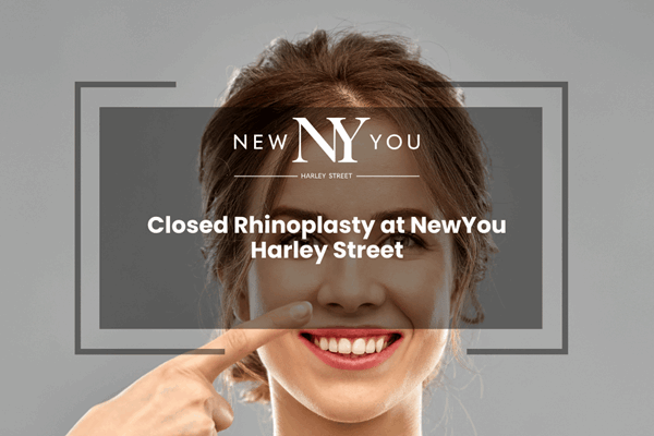 What is the technique of closed rhinoplasty?